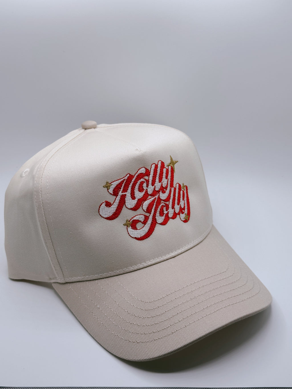 Custom Embroidered Hat - Holly Jolly