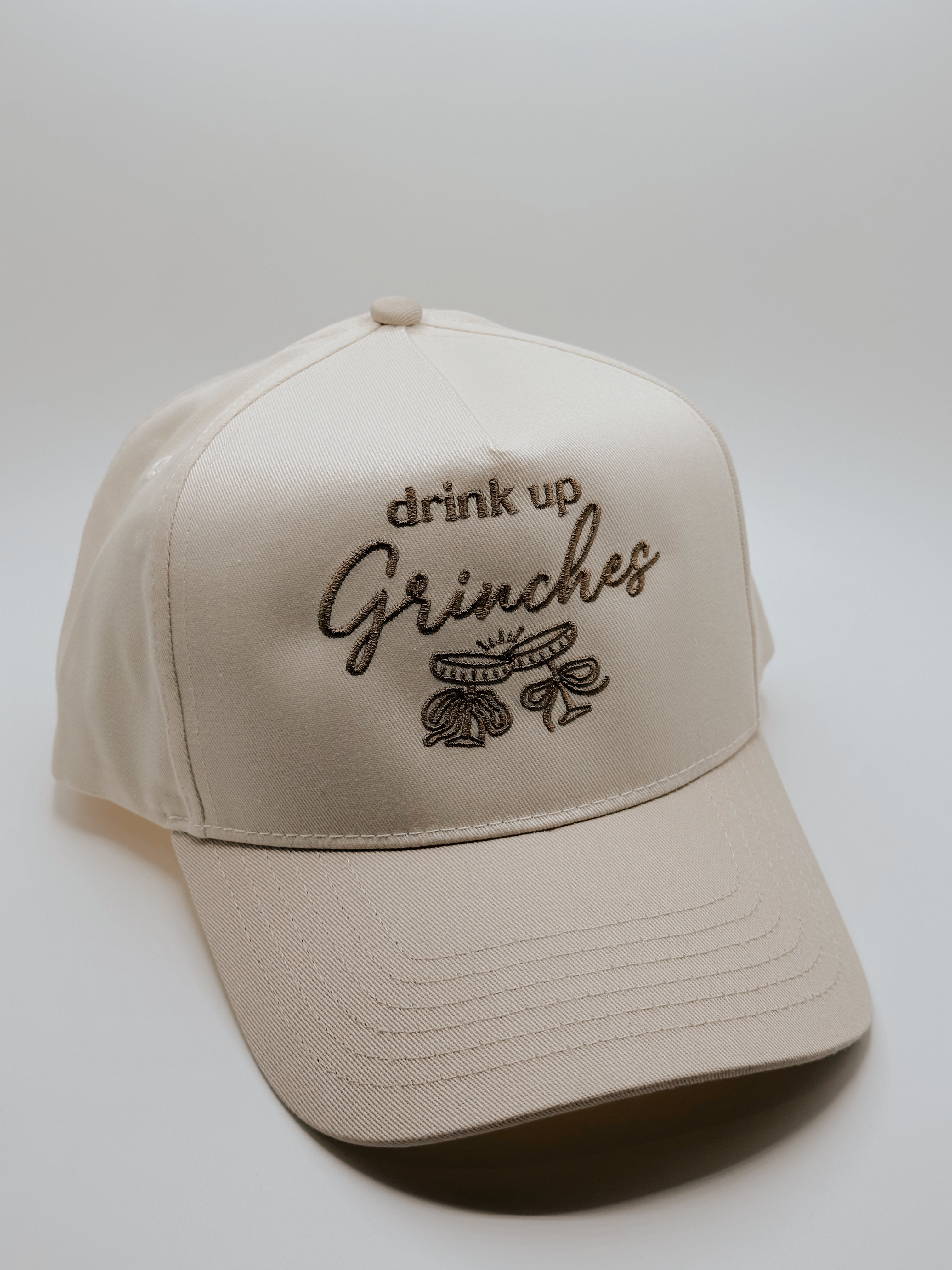 Custom Embroidered Hat - Drink Up Grinches
