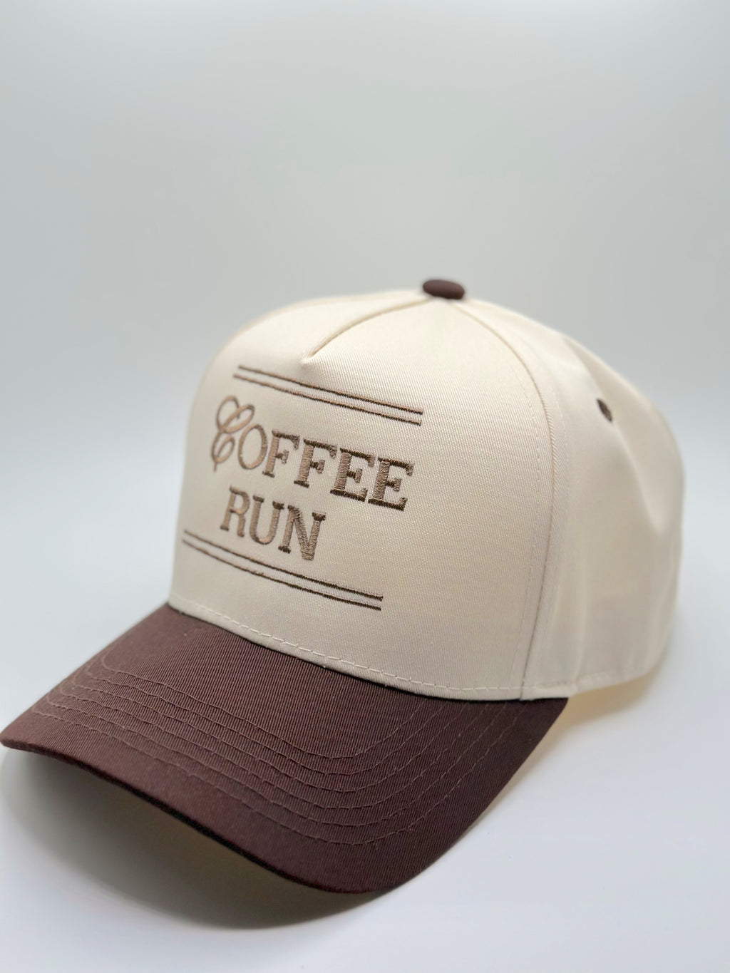 Custom Embroidered Hat - Coffee Run