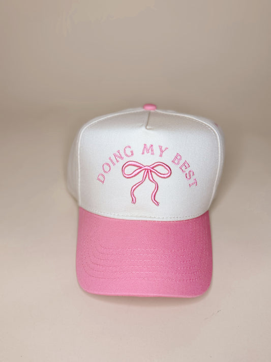 Custom Embroidered Hat - Doing My Best