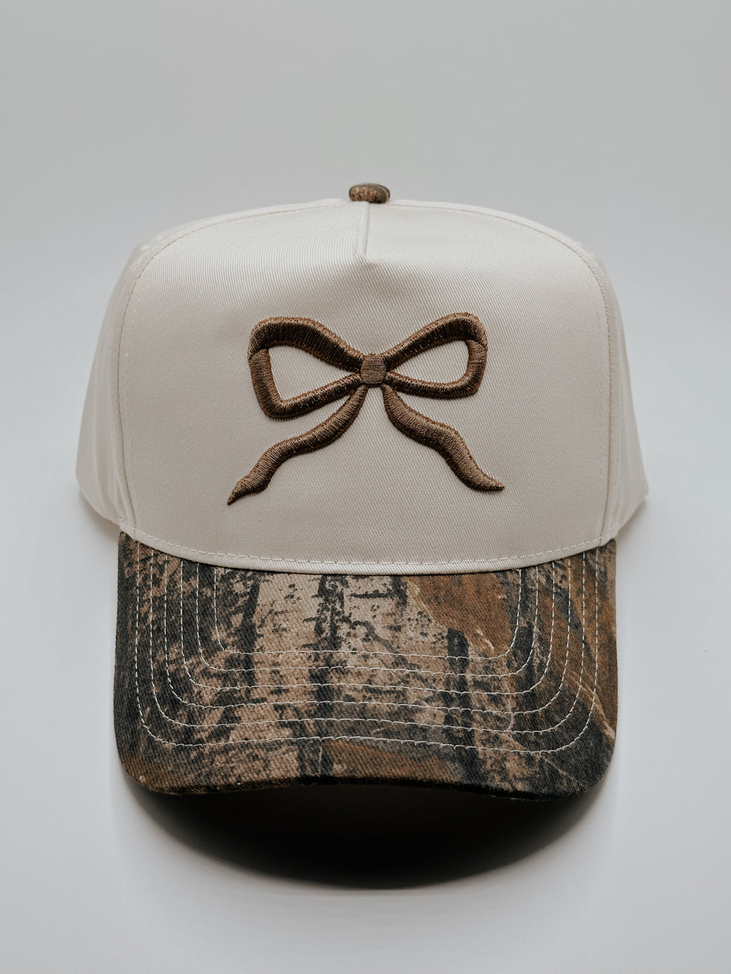 Custom Embroidered Hat - Neutral Bow