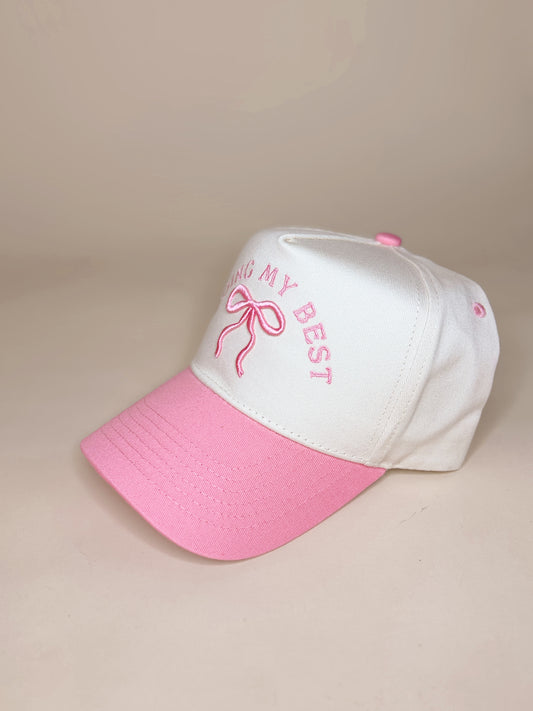 Custom Embroidered Hat - Doing My Best