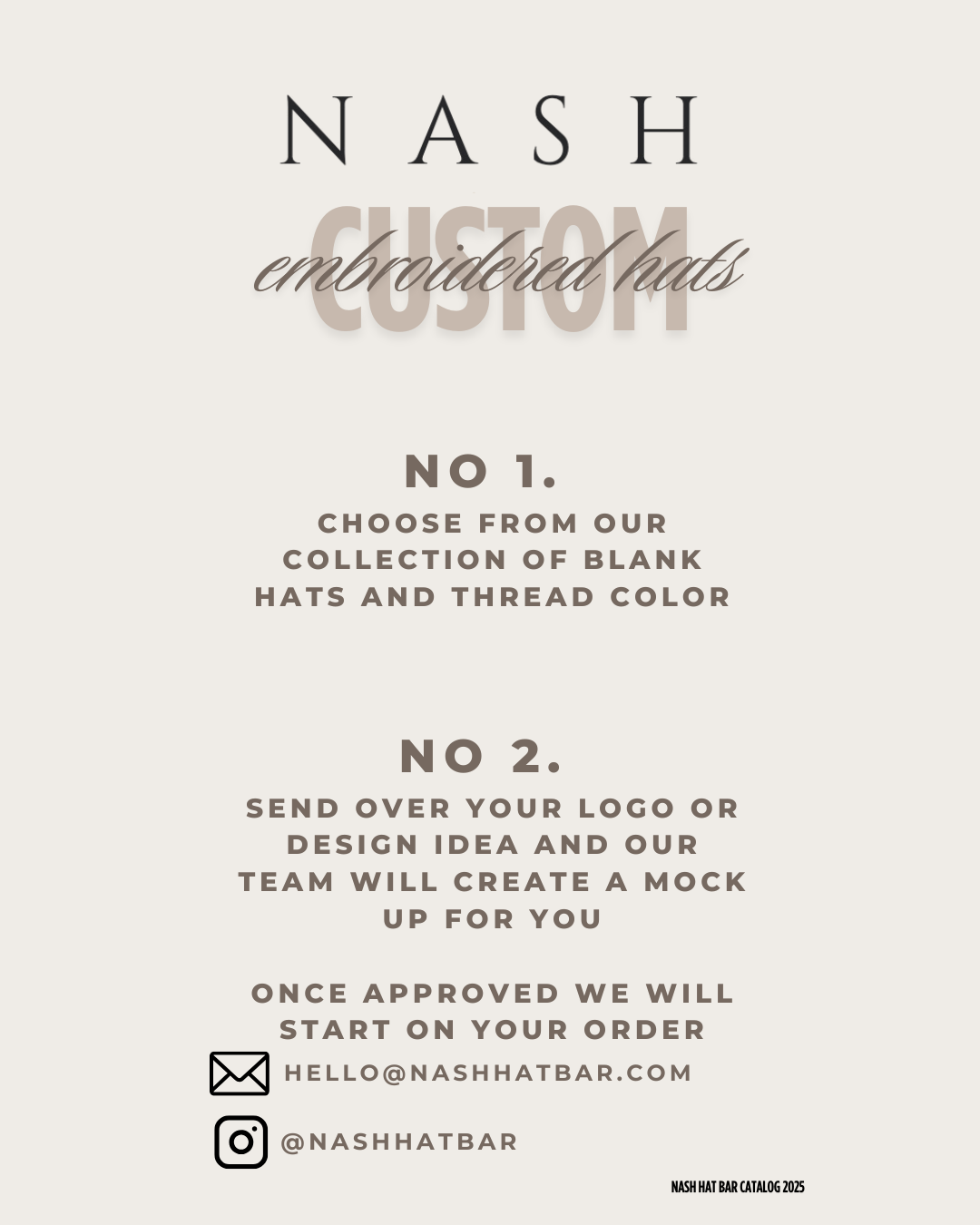 Custom Embroidered Hat - Single Order