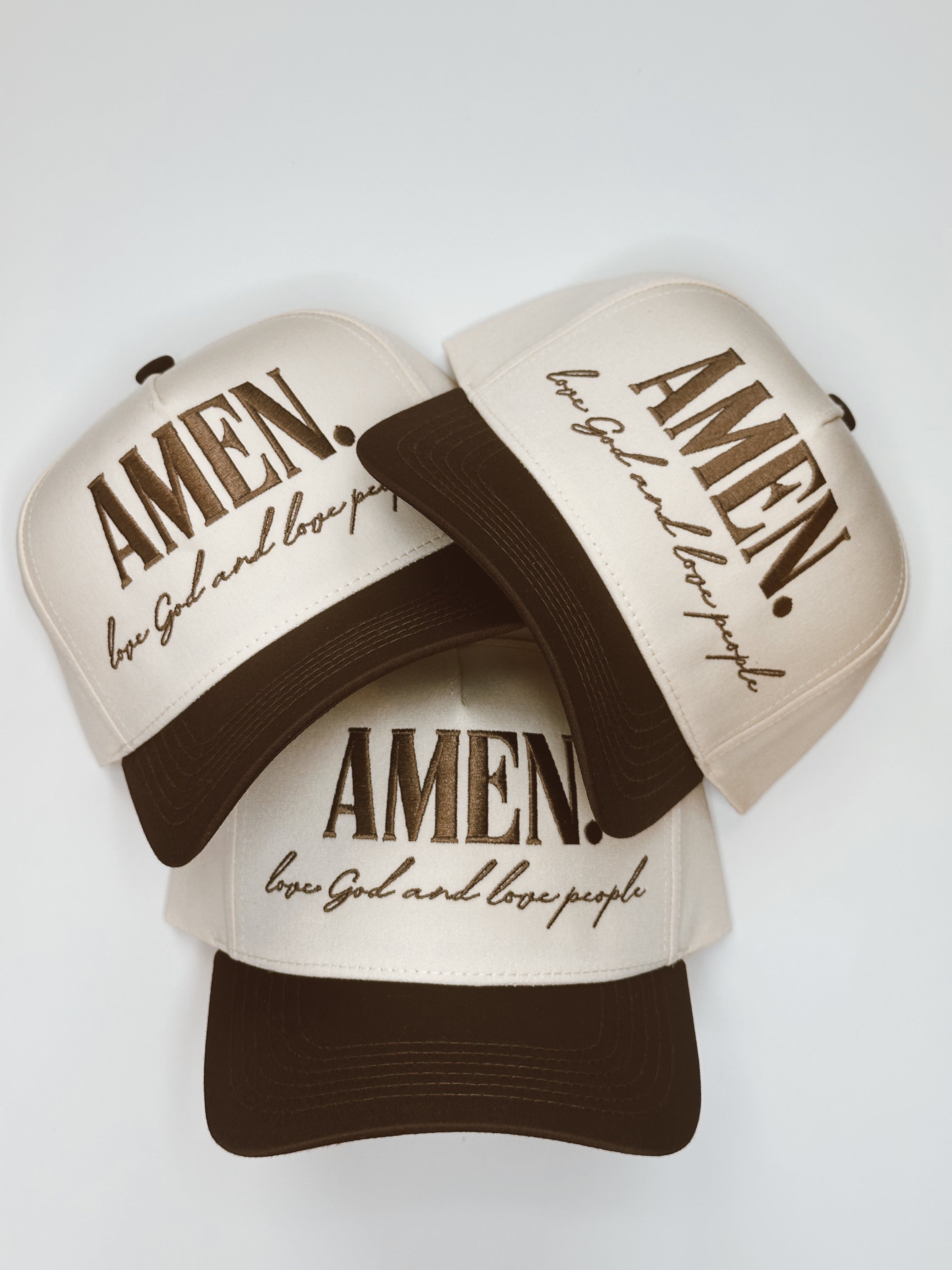 Custom Embroidered Hat - AMEN.