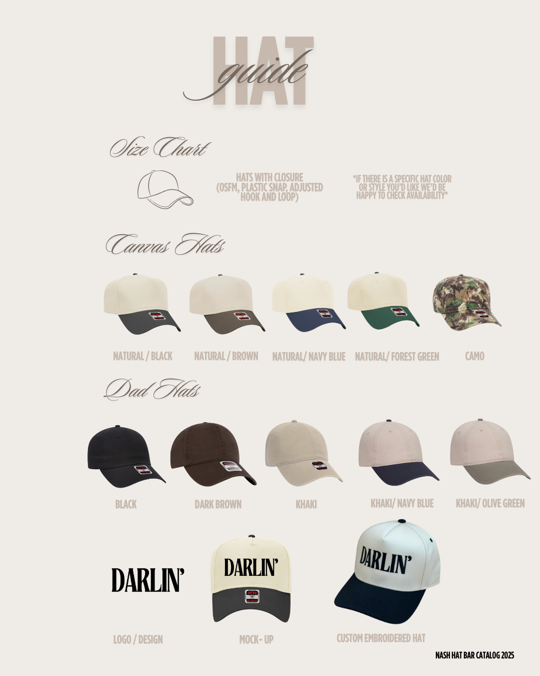 Custom Embroidered Hat - Single Order