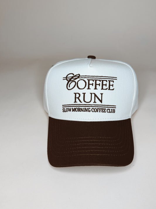 Custom Embroidered Hat - Coffee Run